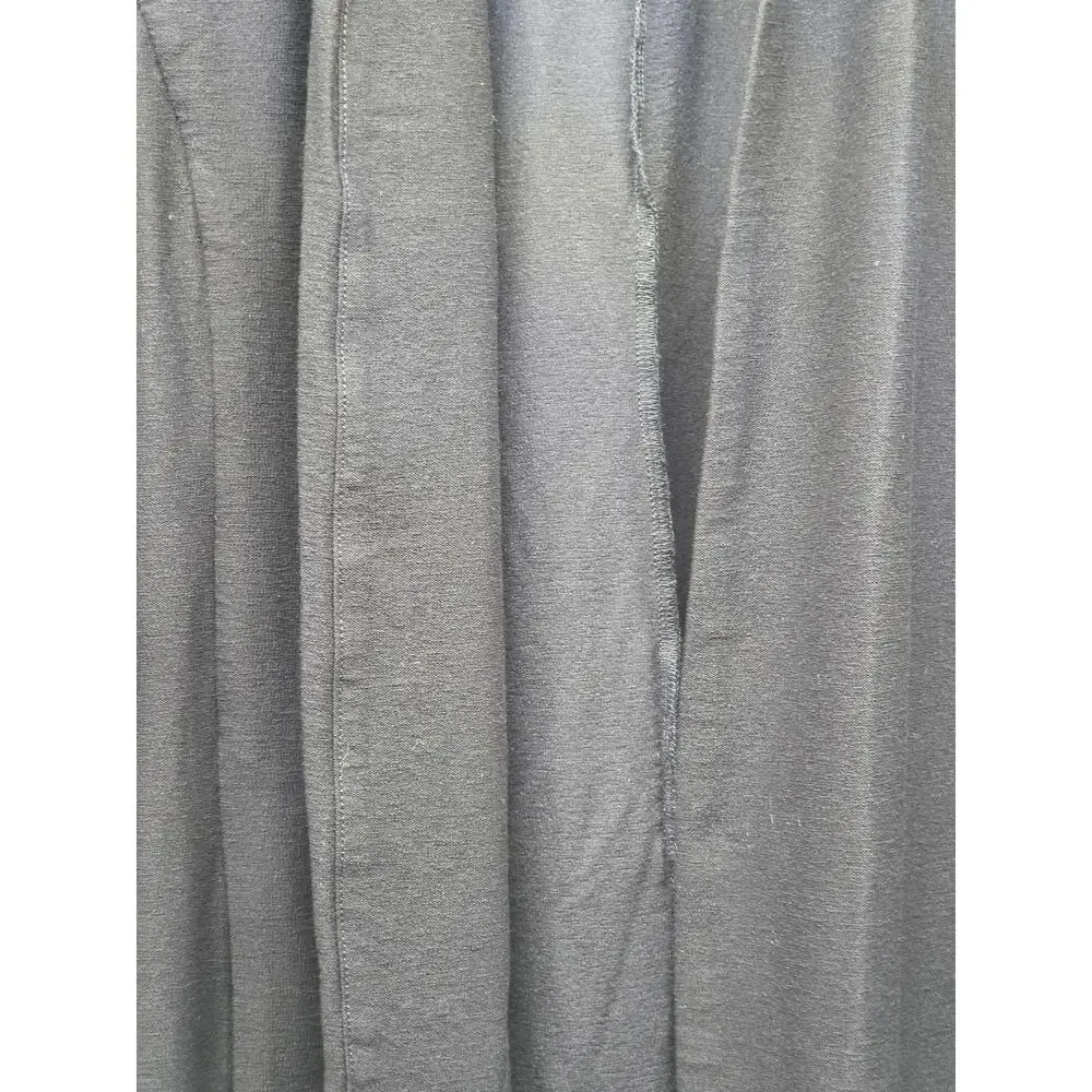 Eileen Fisher Woman Black Open Front Knit Cardigan Jacket 2X Stretch Lightweight - Picture 3 of 7